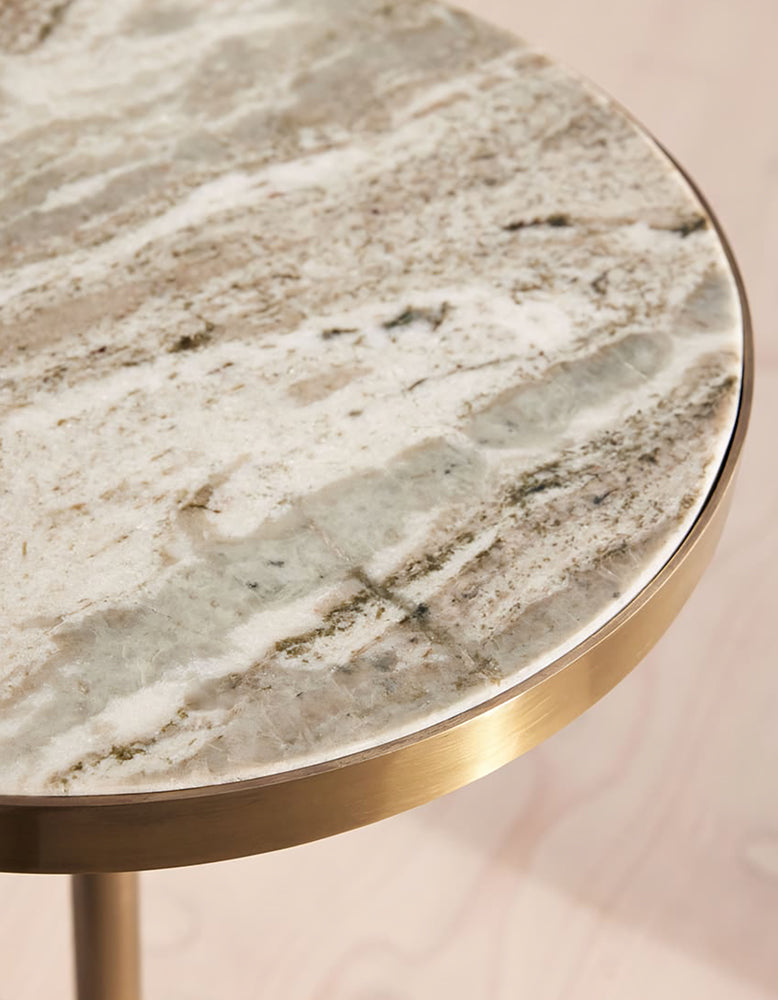 Bozkurt Side Table, Marble