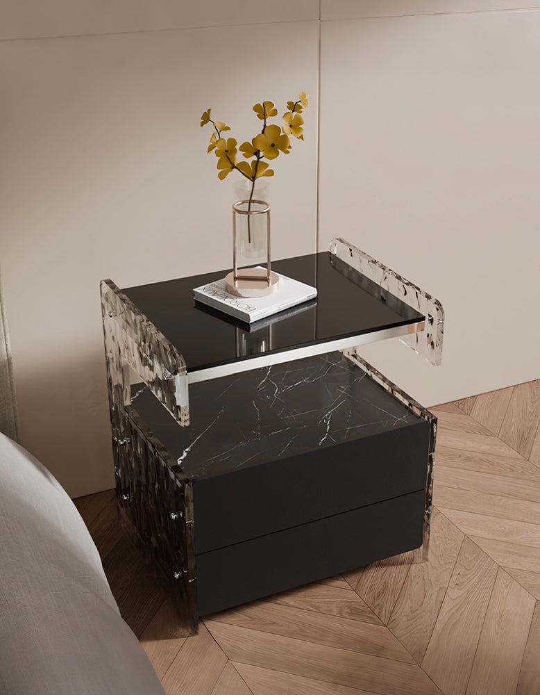 Arora Bedside Table With Spacious Storage