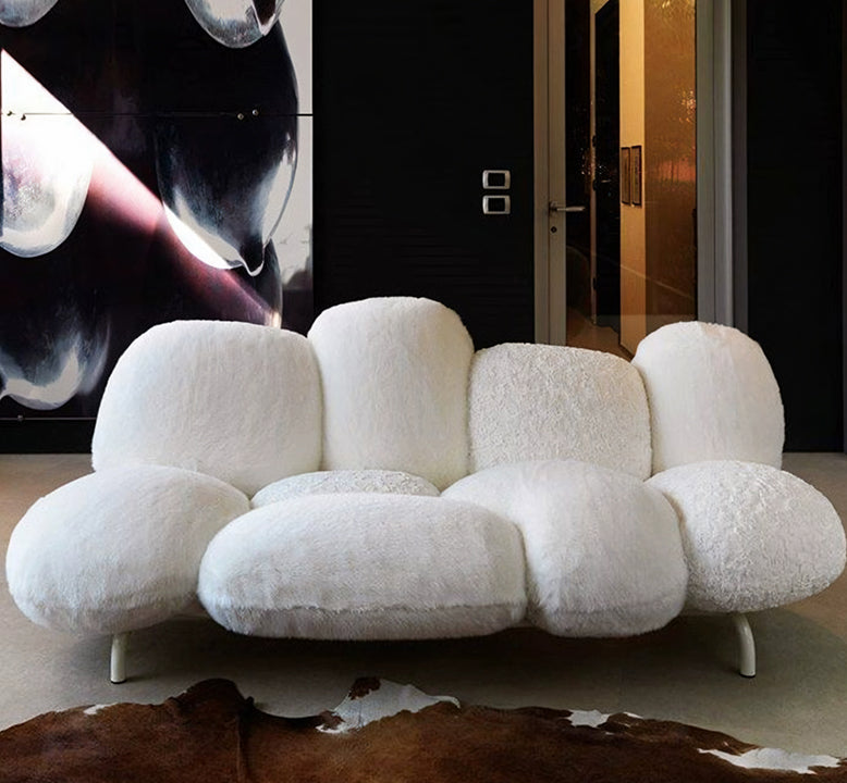 Carter Three Seater Sofa, Fluffy Cloud Sofa, Irregular Sofa