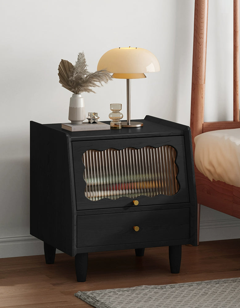 Devin Bedside Table, Solid Wood