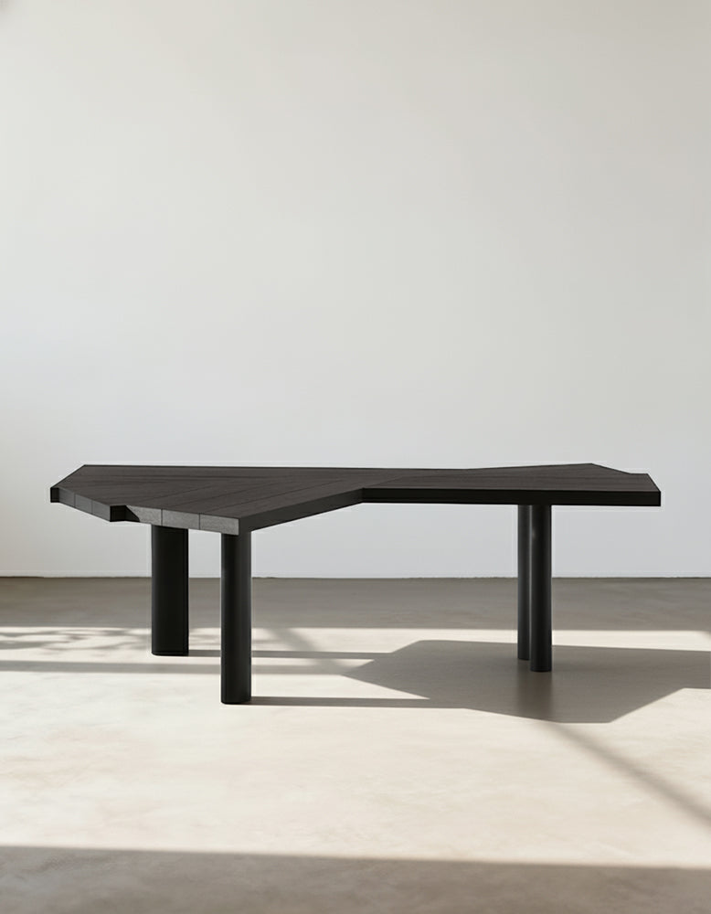 Kwan Corner Office Desk, Black Or Oak