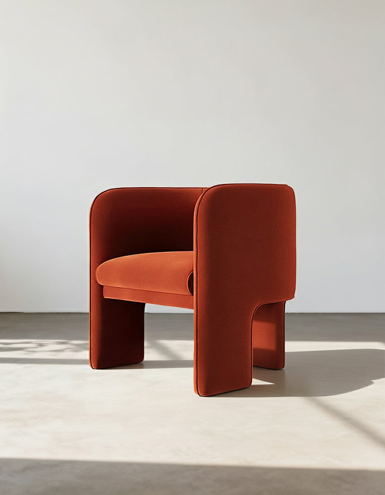 Woodsen Lobby Lounge Chair, Red