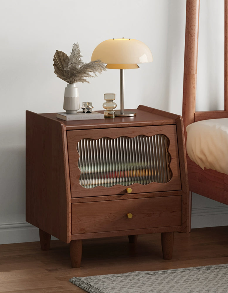 Devin Bedside Table, Solid Wood