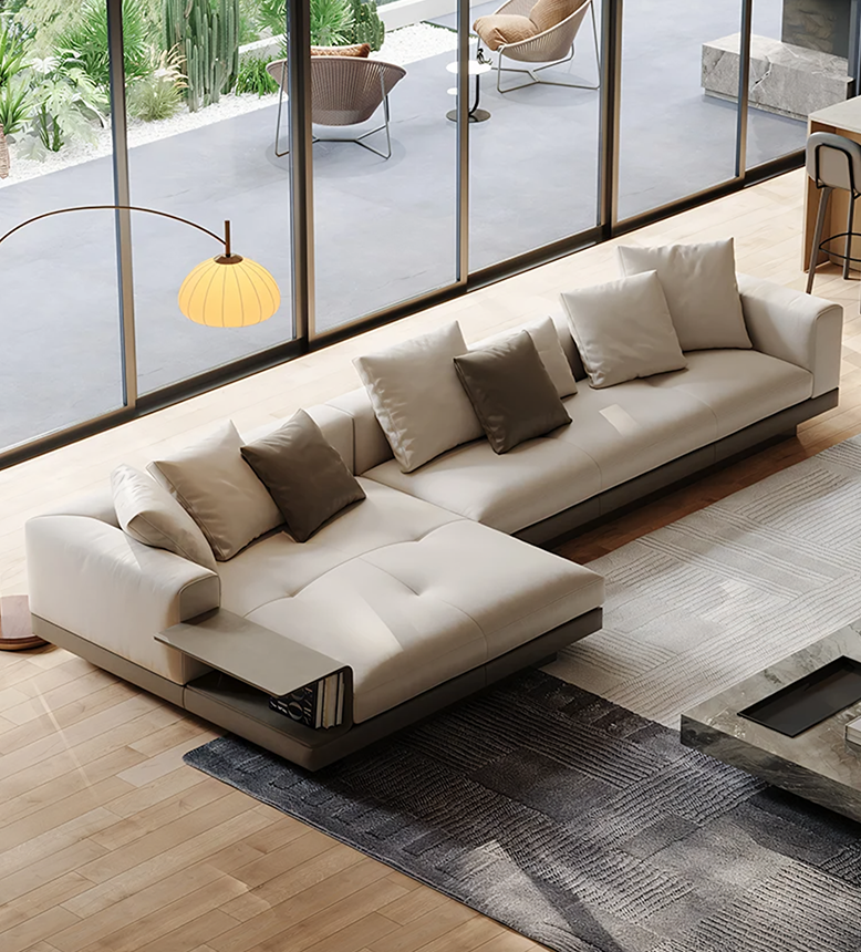 Ndiaye Corner Sofa, L Shape Sofa With Storage, Modular Sofa