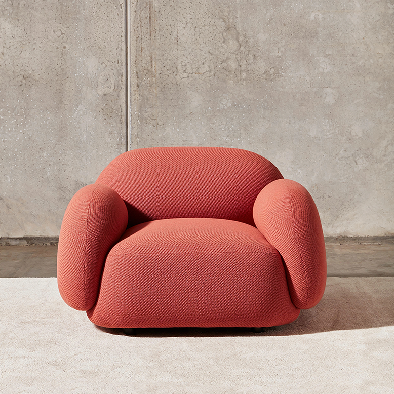 Gelsey Armchair, Single Sofa, Different Material Available