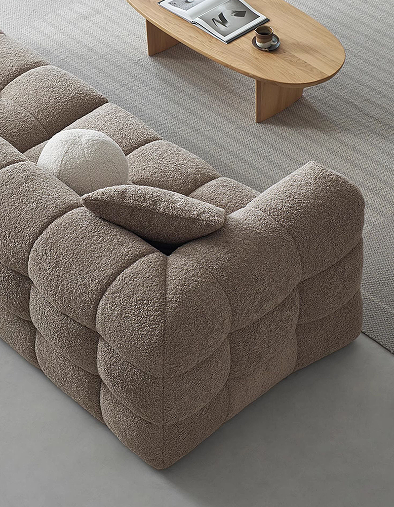 Ikaros Three Seater / Four Seater Cloud Sofa, Boucle