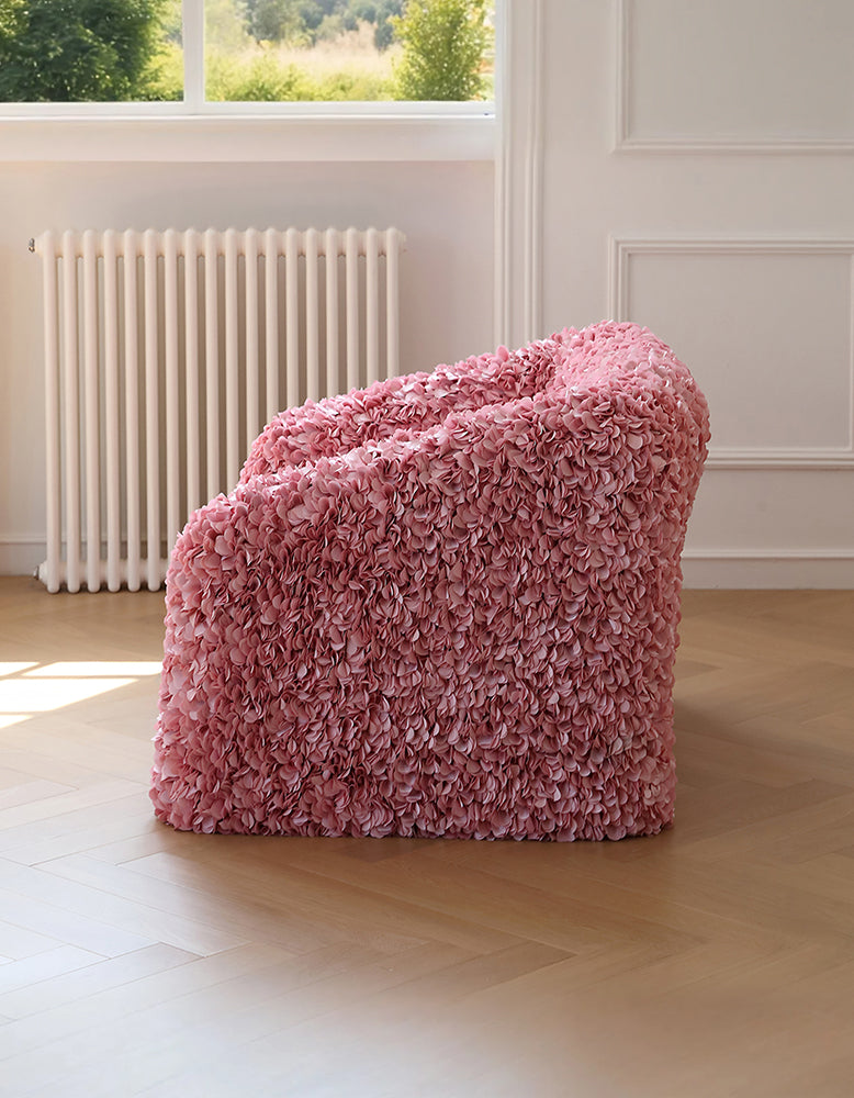 Moller Petal Accent Chair, Pink Armchair