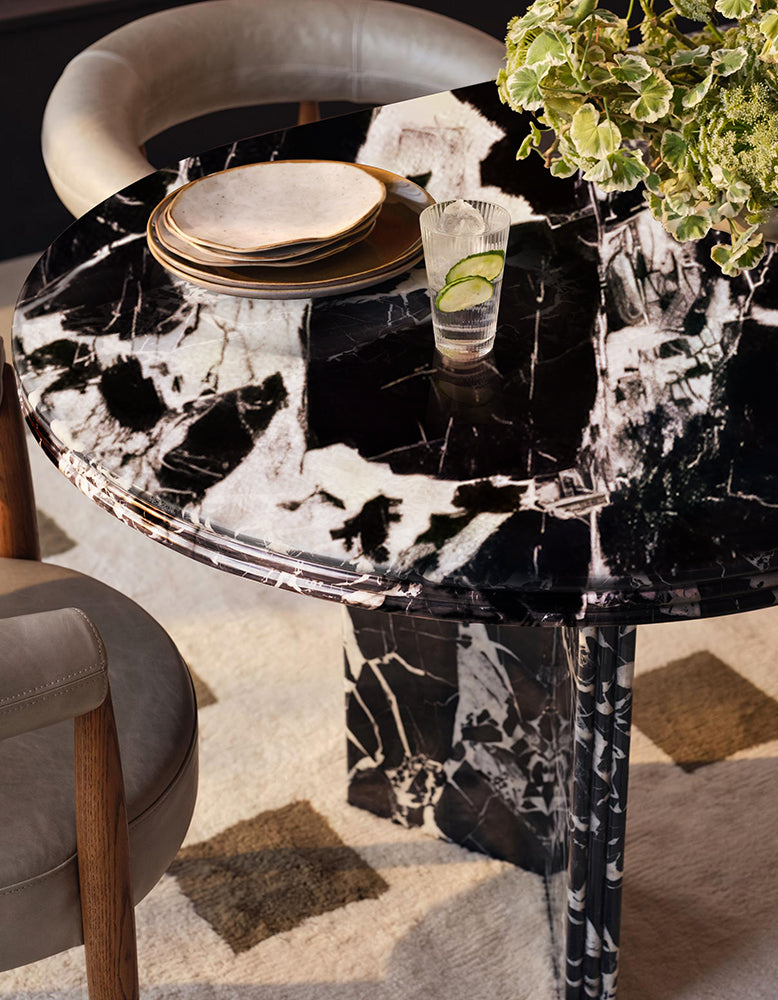 Rosaline Marble Dining Table, Oval