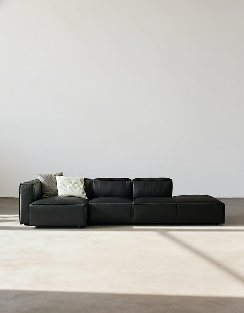 Hebe Three Seater / Four Seater Corner Sofa, Real Leather