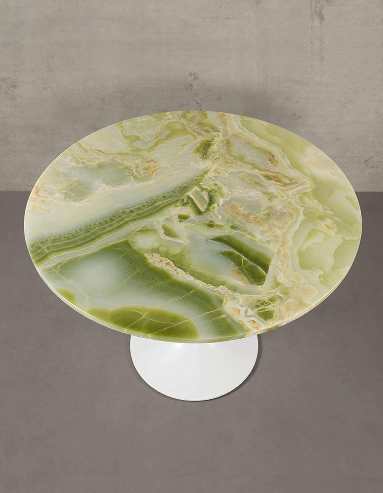 Langenfeld Round Dining Table, Marble