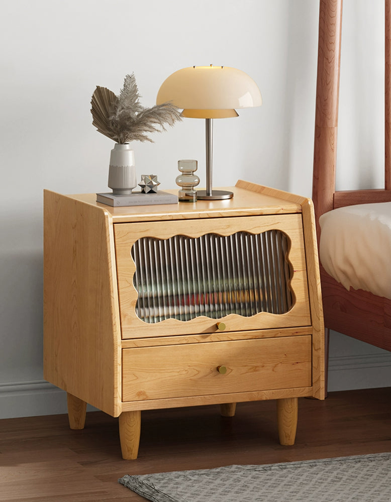 Devin Bedside Table, Solid Wood