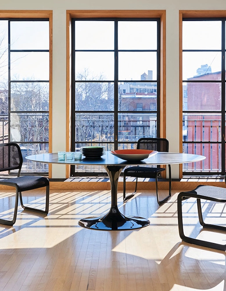 Masuda Oval Dining Table, Marble