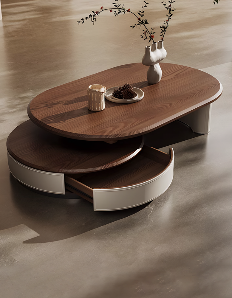 Samara Extendable Coffee Table, Solid Wood