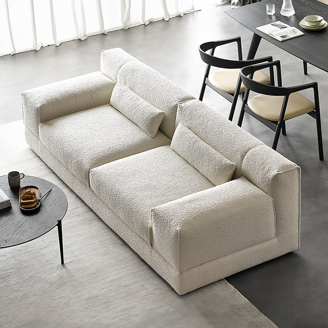 Eliana Two Seater / Three Seater Sofa, Black Or White