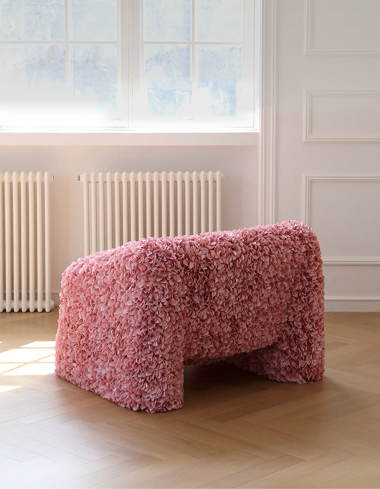 Moller Petal Accent Chair, Pink Armchair