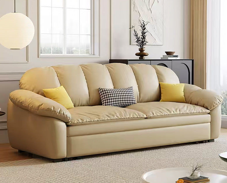 Elias Two Seater Sofa Bed With Storage, Flannette