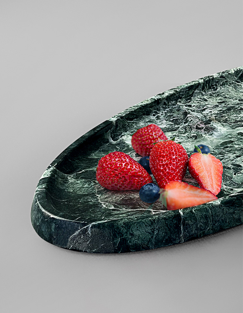 Thelonious Plate/ Tray, Marble