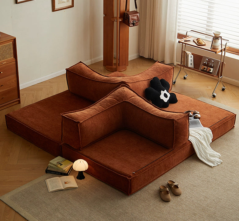 Garcia Foldable Lazy Sofa Bed For Lounging, Corduroy