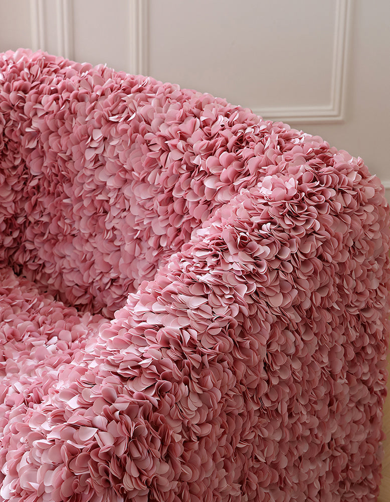 Moller Petal Accent Chair, Pink Armchair