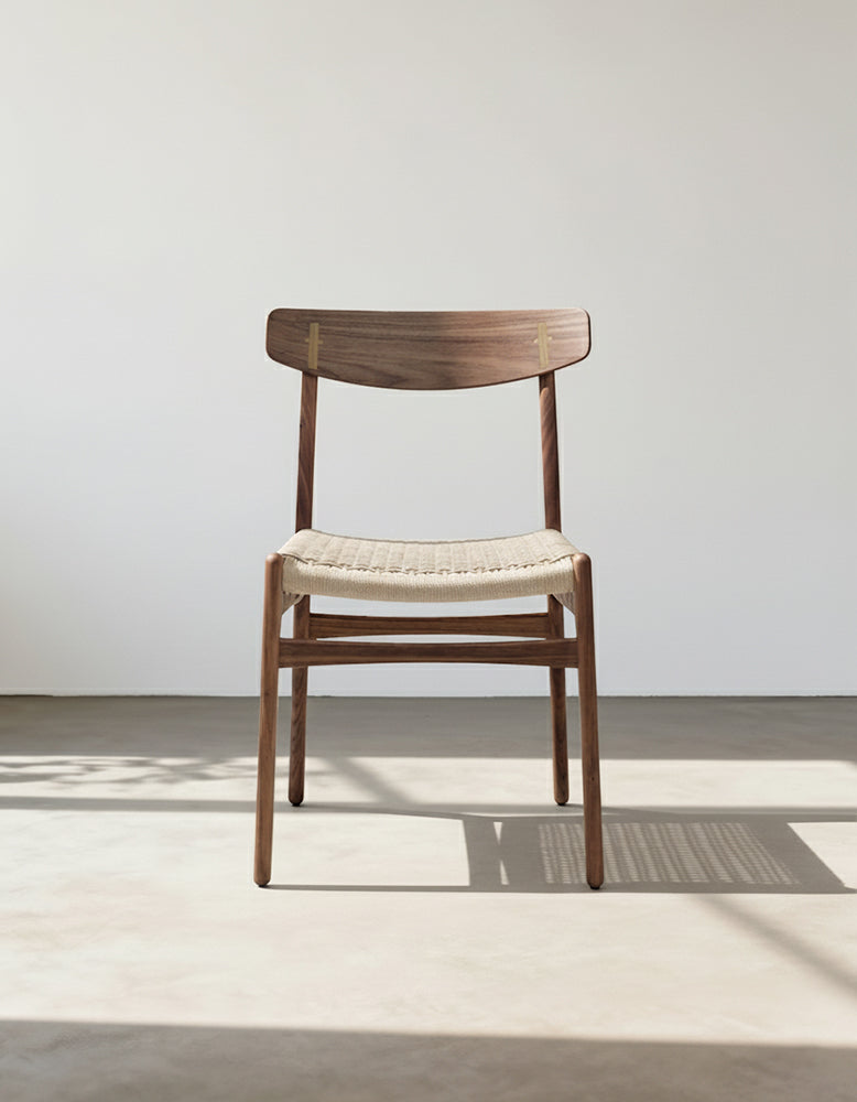 Classical Hans.W CH01 Rattan Dining Chair, Dark Oak