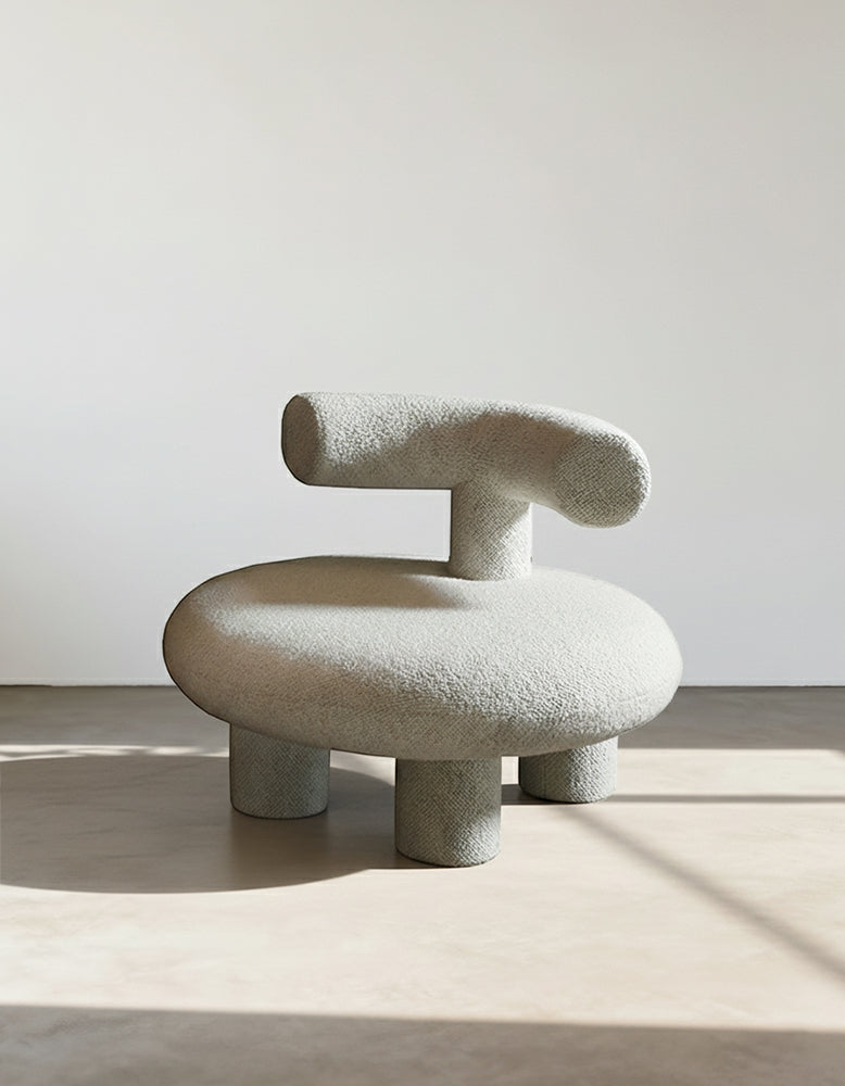 T Shapte Sheep Armchair, Cashmere wool