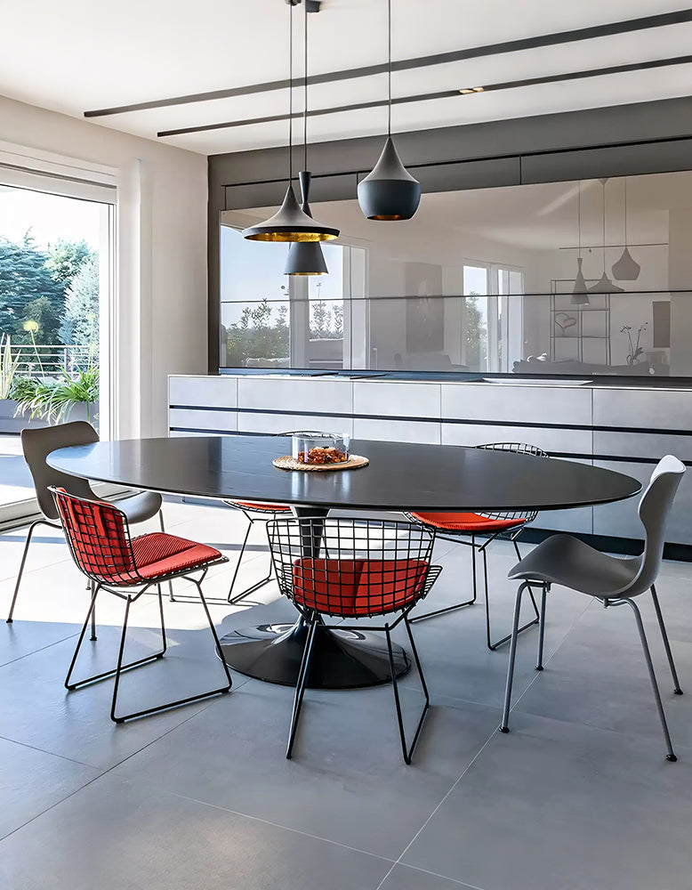 Masuda Oval Dining Table, Marble