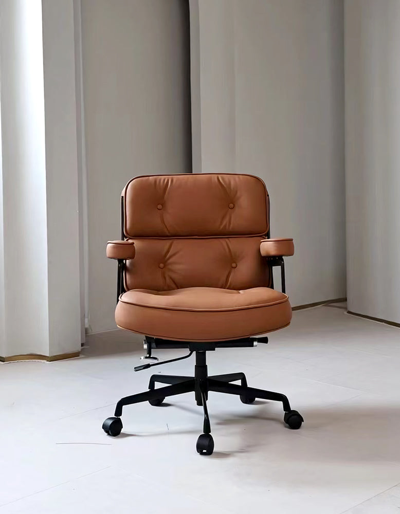 Classic LO8 Executive Office Chair - Tan Brown Leather