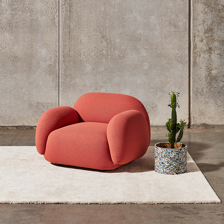 Gelsey Armchair, Single Sofa, Different Material Available