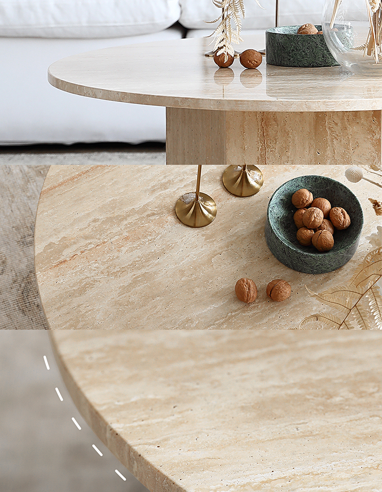 Solveig Marble Round Coffee Table