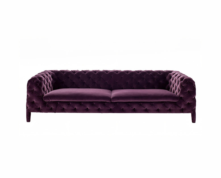 O'Brien Two Seater, Three Seater Chesterfield Sofa, Real Leather