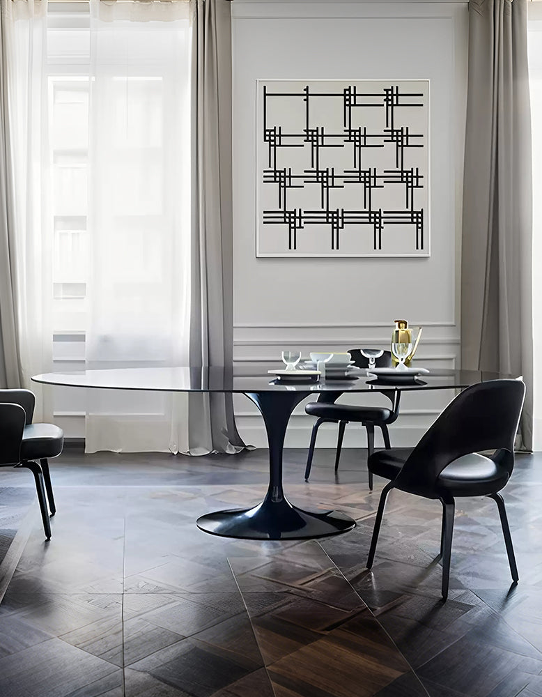 Masuda Oval Dining Table, Marble