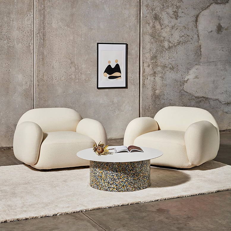 Gelsey Armchair, Single Sofa, Different Material Available