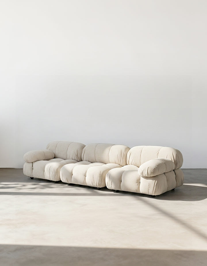 Classic Modular Three Seater Sofa, White, Clearance