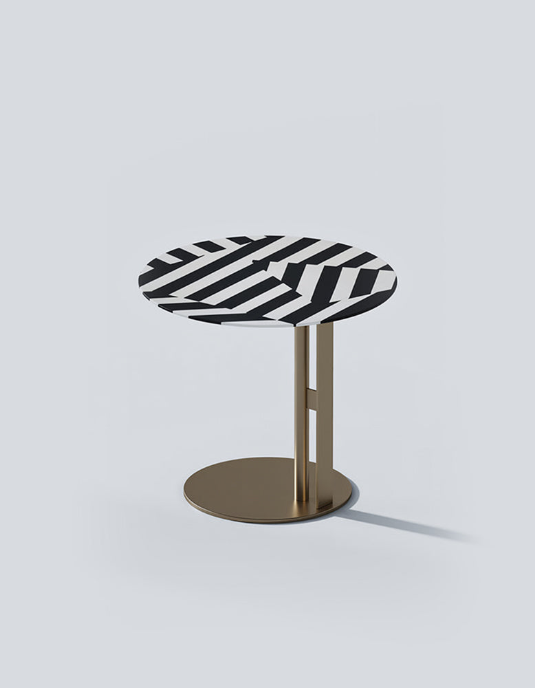 Bagley Side Table, Stainless Steel