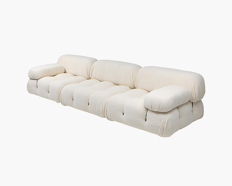 M. Bellini Camaleonda Three Seater Sofa, Boucle White