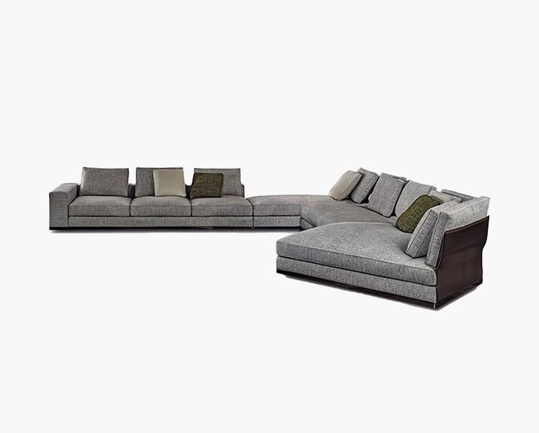 Gerry Three Seater Corner Sofa, Linen