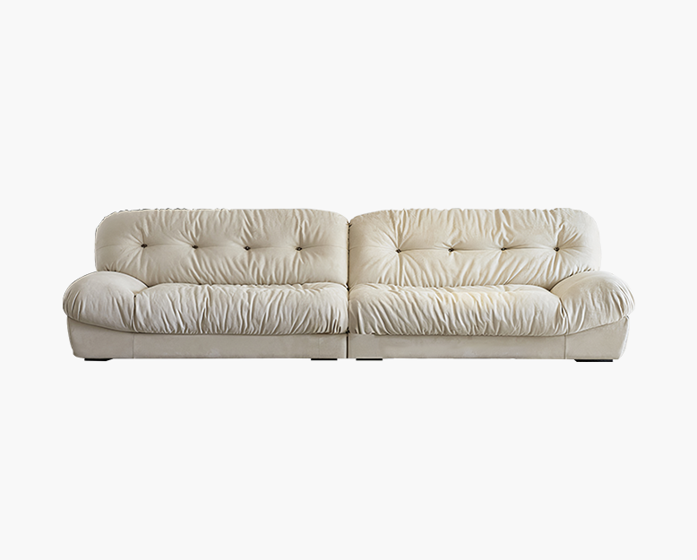 Italian Style Three Seater Sofa and Ottoman