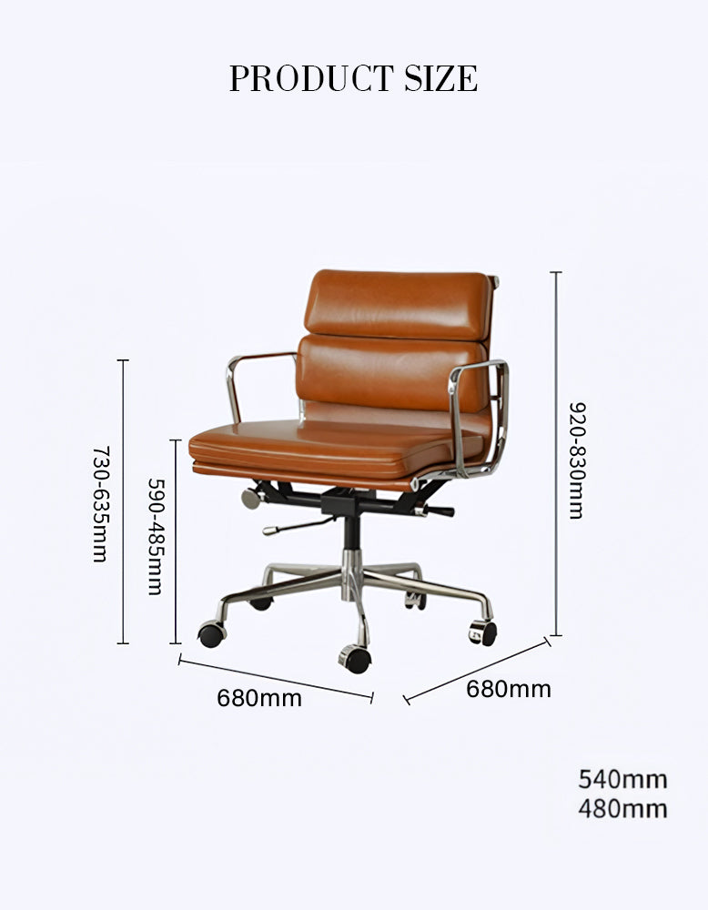 Marley Office Chair With Swivel, Height Adjustable
