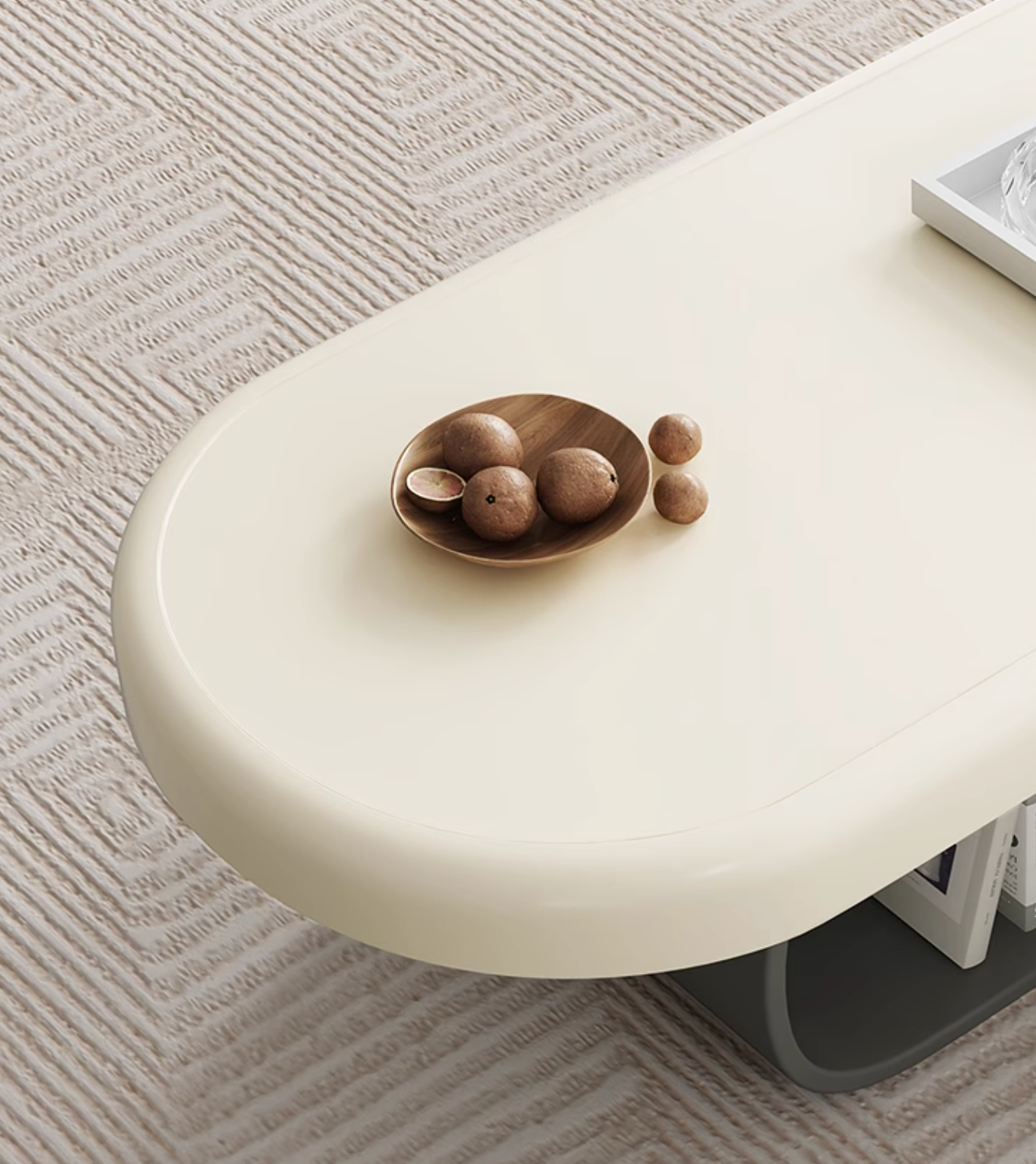 Freda Coffee Table, Milky White｜ DC Concept