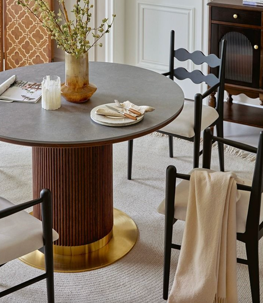 Bek Round Dining Table | Round Or Rectangle Dining Table – DC Concept