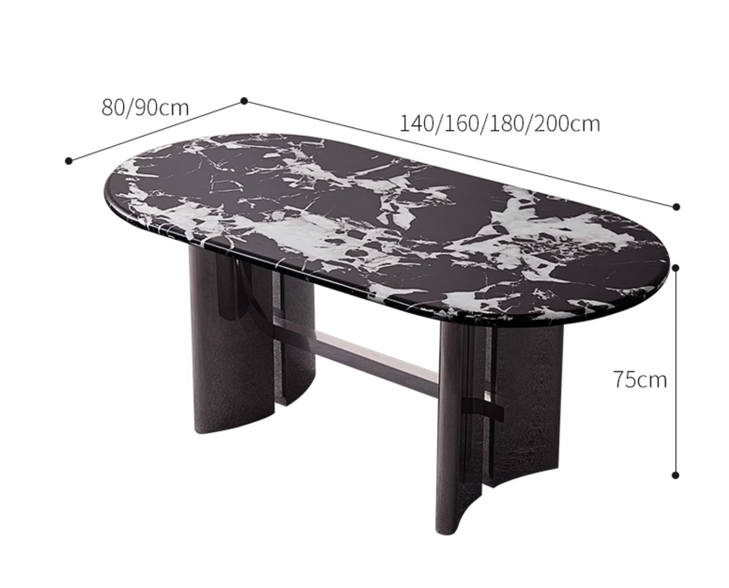 Meroy Dining Table, Marble