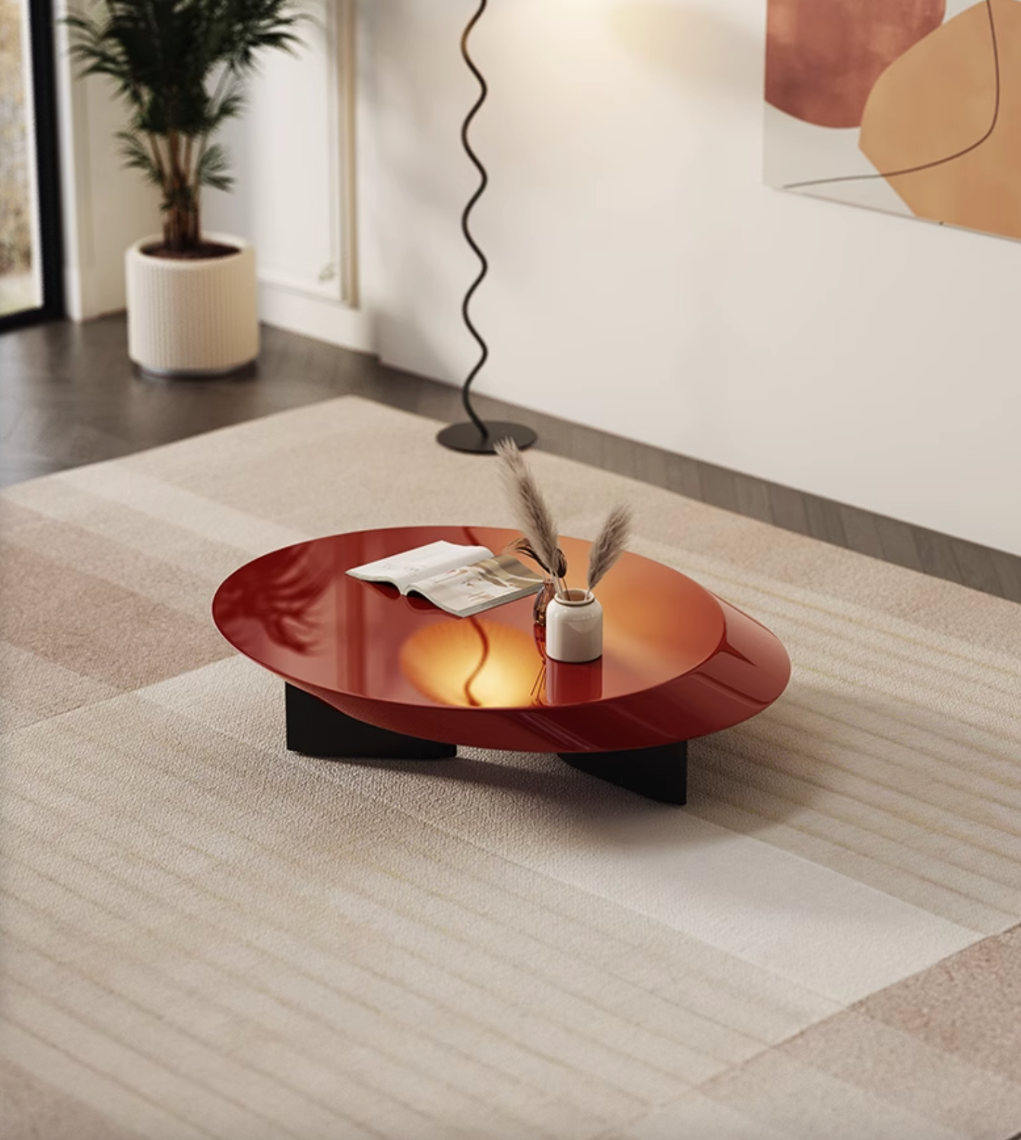 Bailey Coffee Table, Red