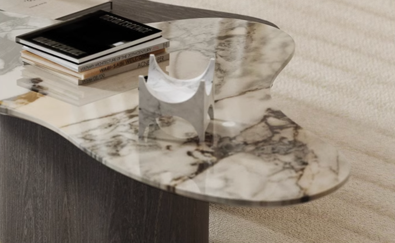 Baines Coffee Table Set, Marble
