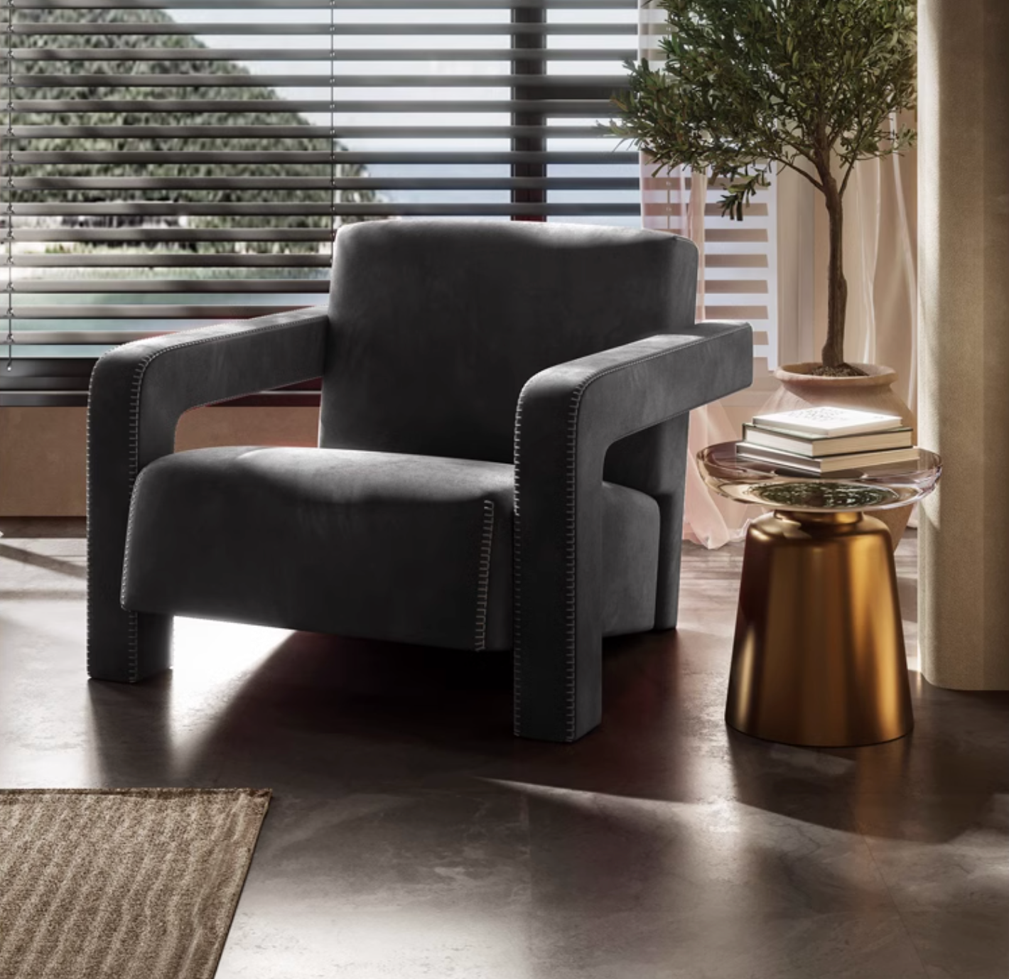 Desmond Armchair, Velvet – DC Concept - Main Image