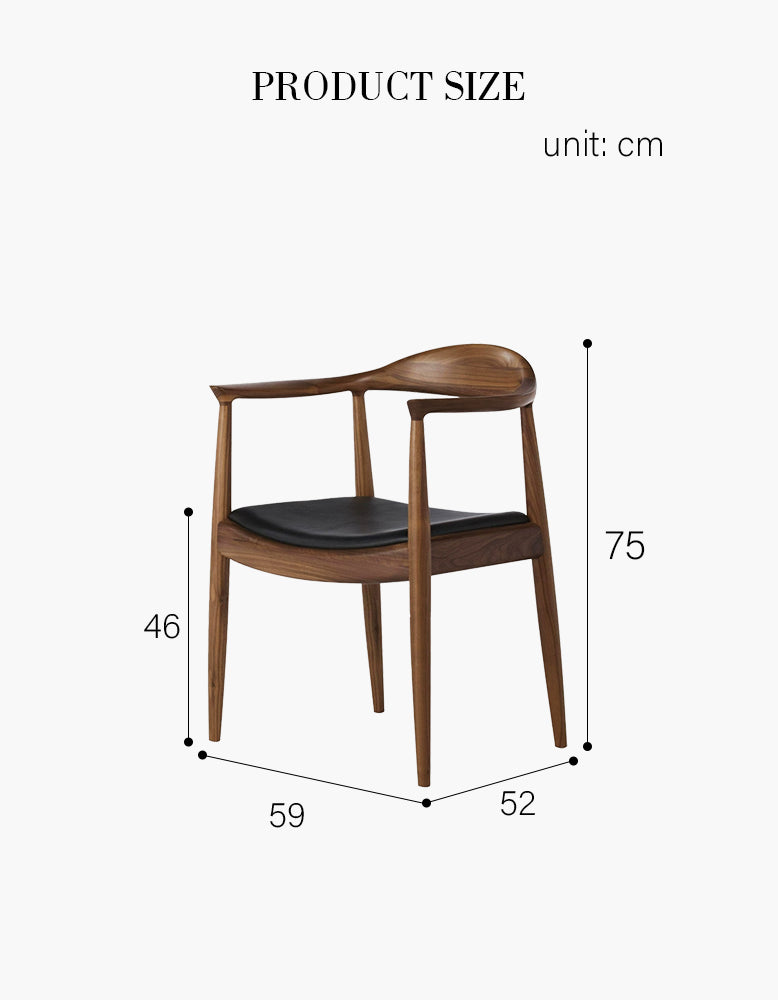 Classical Kennedy Dining Chair, Dark Oak