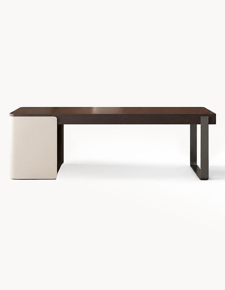 Torres Office Desk With Storage, Wood