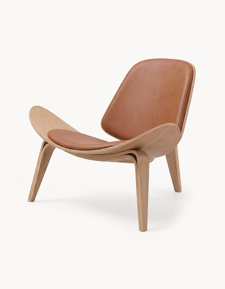 Hans Wegner CH07 Shell Chair, Brown & Oak