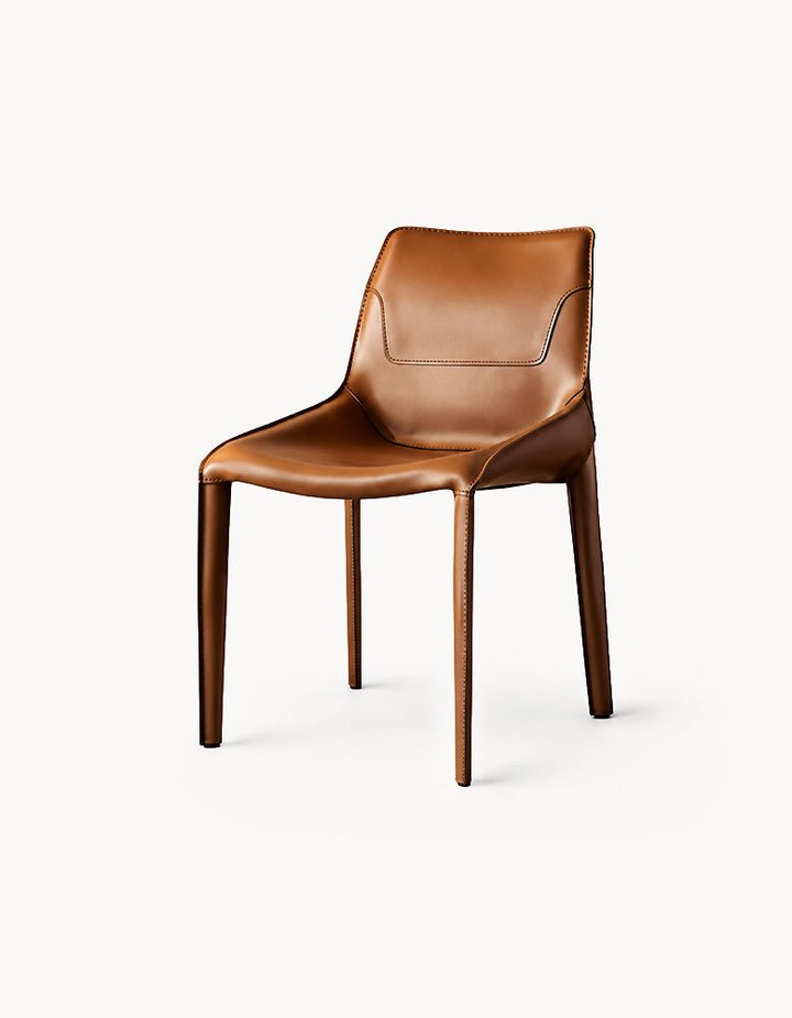 Rinaldi Modern Dining Chair, Real Leather
