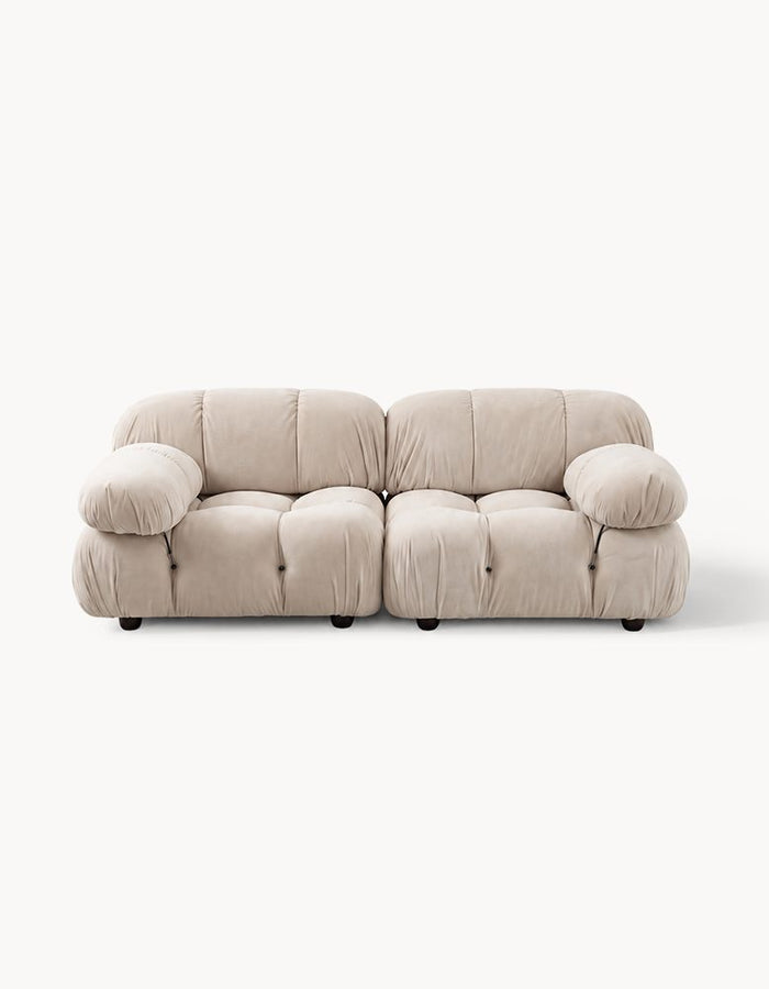Classic Modular Two Seater Sofa, White