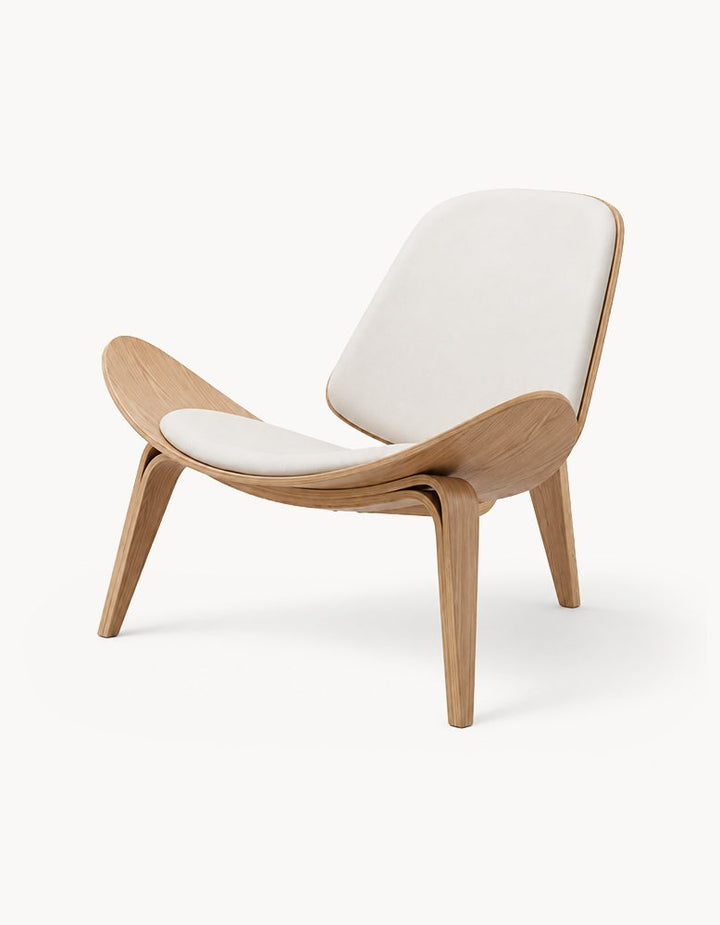 Hans Wegner CH07 Shell Chair, White & Oak